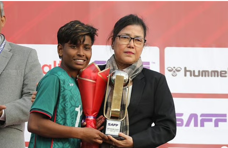 ২০২৬ সাফ অ–১৯ নারী চ্যাম্পিয়নশিপের সেরা খেলোয়াড় বাংলাদেশের আলপি আক্তার, বাফুফে