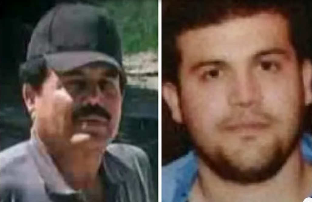 ইসমায়েল ‘এল মায়ো’ জাম্বাদা (বাঁয়ে) এবং হোয়াকিন গুজমান লোপেজছবি: এএফপি ফাইল ছবি