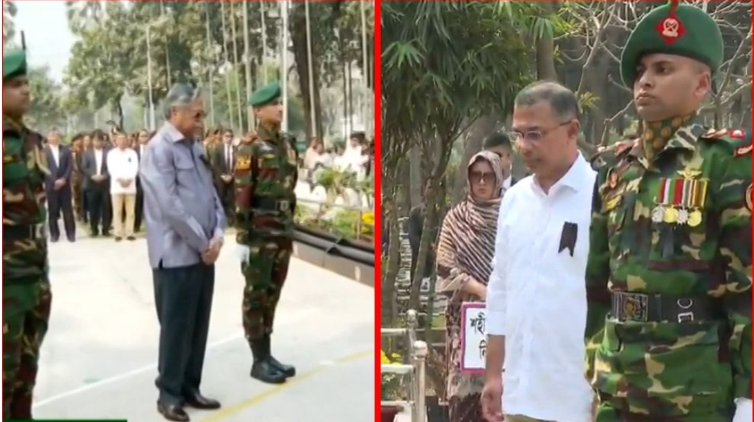 রাষ্ট্রপতি মোহাম্মদ সাহাবুদ্দিন এবং প্রধানমন্ত্রী তারেক রহমান